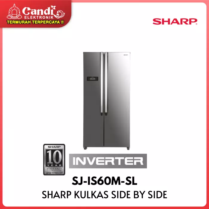 KULKAS SIDE BY SIDE SHARP